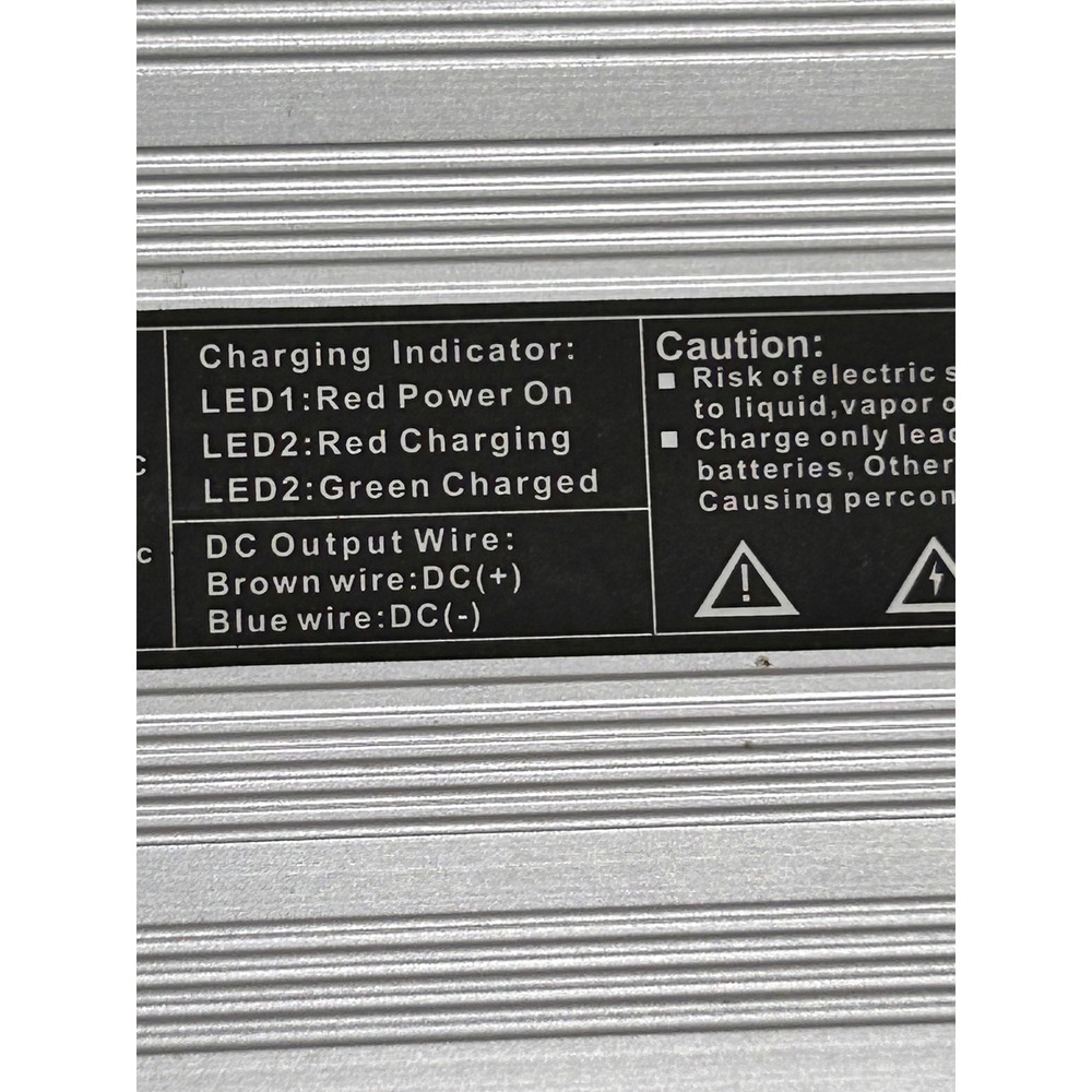 DL-360W Lead-Acid Battery Charger 48V 6A for Electric Scooter Golf Cart 3-Pin